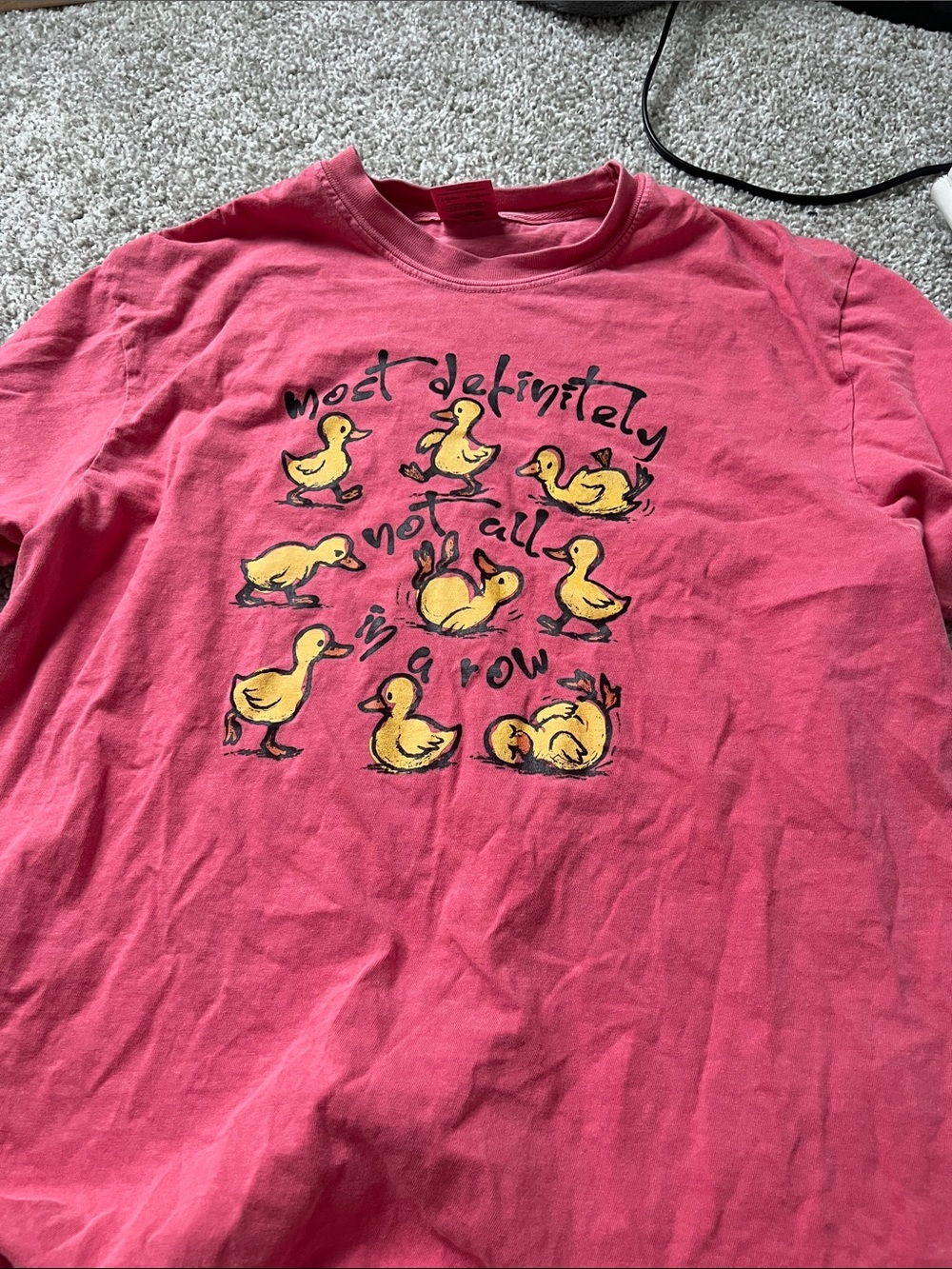 Pink Duck Graphic Short-Sleeve Shirt